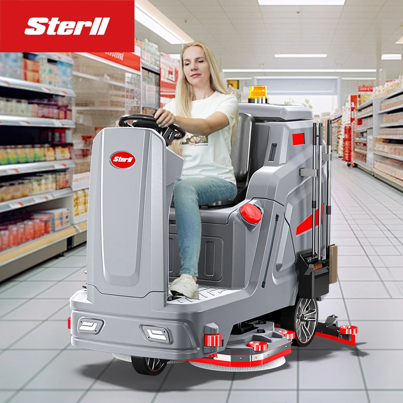 Sterll SX1100 Warehouse Tile Floor Cleaner Industrial Ride-on Floor Scrubber Dryer Machine For floor cleaning