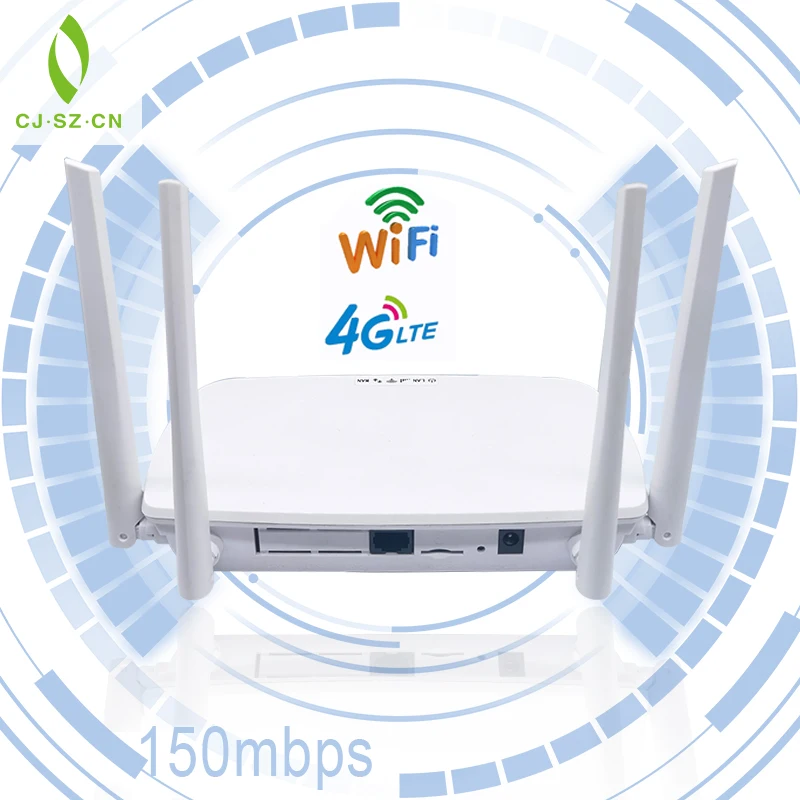 4G LTE маршрутизатор cpe со слотом для SIM-карты разблокированный модем поддерживает T-Mobile и AT&T 4-антенный мобильный Hotspot 300 Мбит/с беспроводной