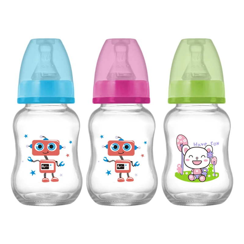 Custom pyrex glass baby feeding bottles cheap baby bottles