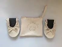 Foldable Flats and Travel Pouch - Travel Slipper Hot sale ballerina shoes new design ballet slippers