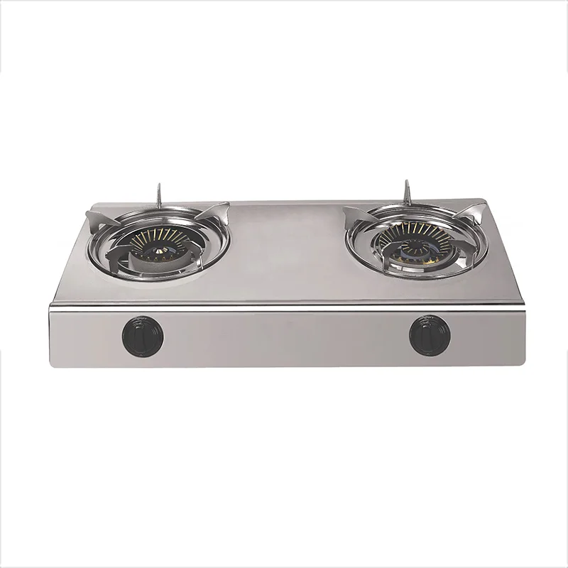 High-Efficiency Burner Table Type Propane Butane 2 Burner Gas  Cooker Cooktop