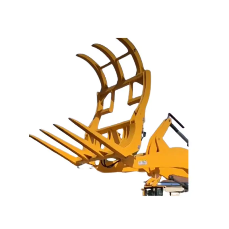 Farsee Parts High Quality Wheel Loader Attachments Grass Grapple Grass Bucket For 2T-9T All Brand Wheel Loader