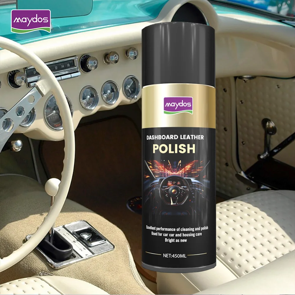 Dashboard Polish Spray Wax 450ml Car Dashboard Spray with Perfume Dashboard Cleaner for Cars