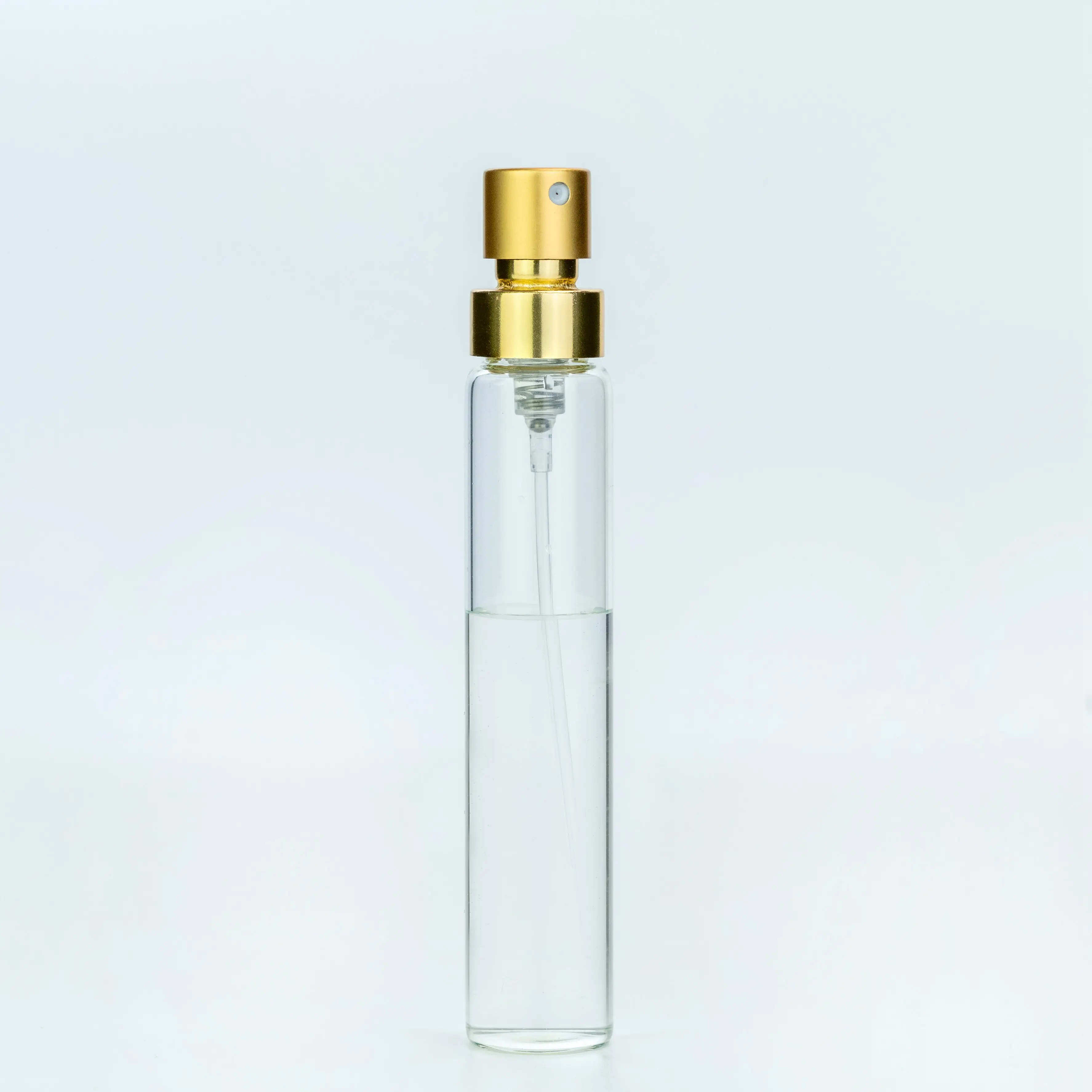 15mm High-end Aluminum Matte Gold  dosage 0.045ml perfum pump spray aluminium pump on Crimp version