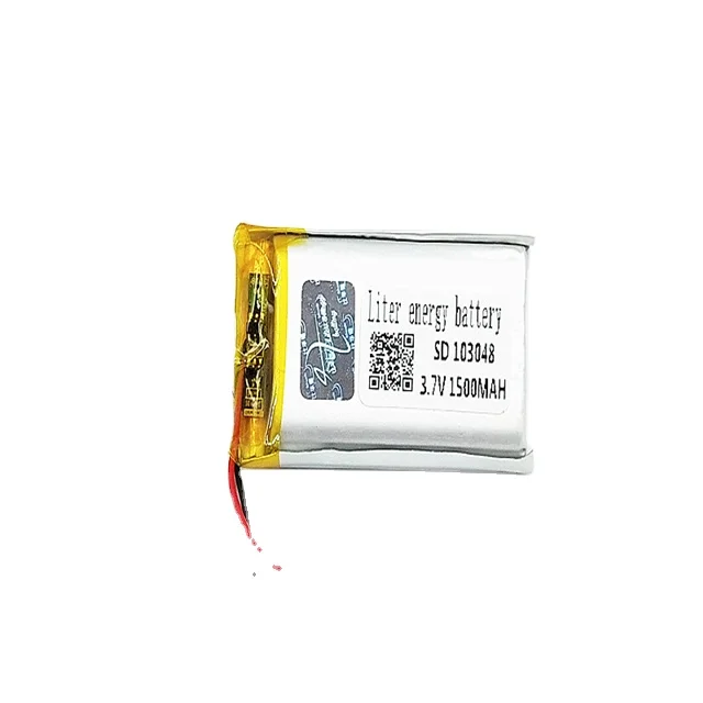 
SD103048 approved 3.7V 1500mah rechargeable battery for gps 