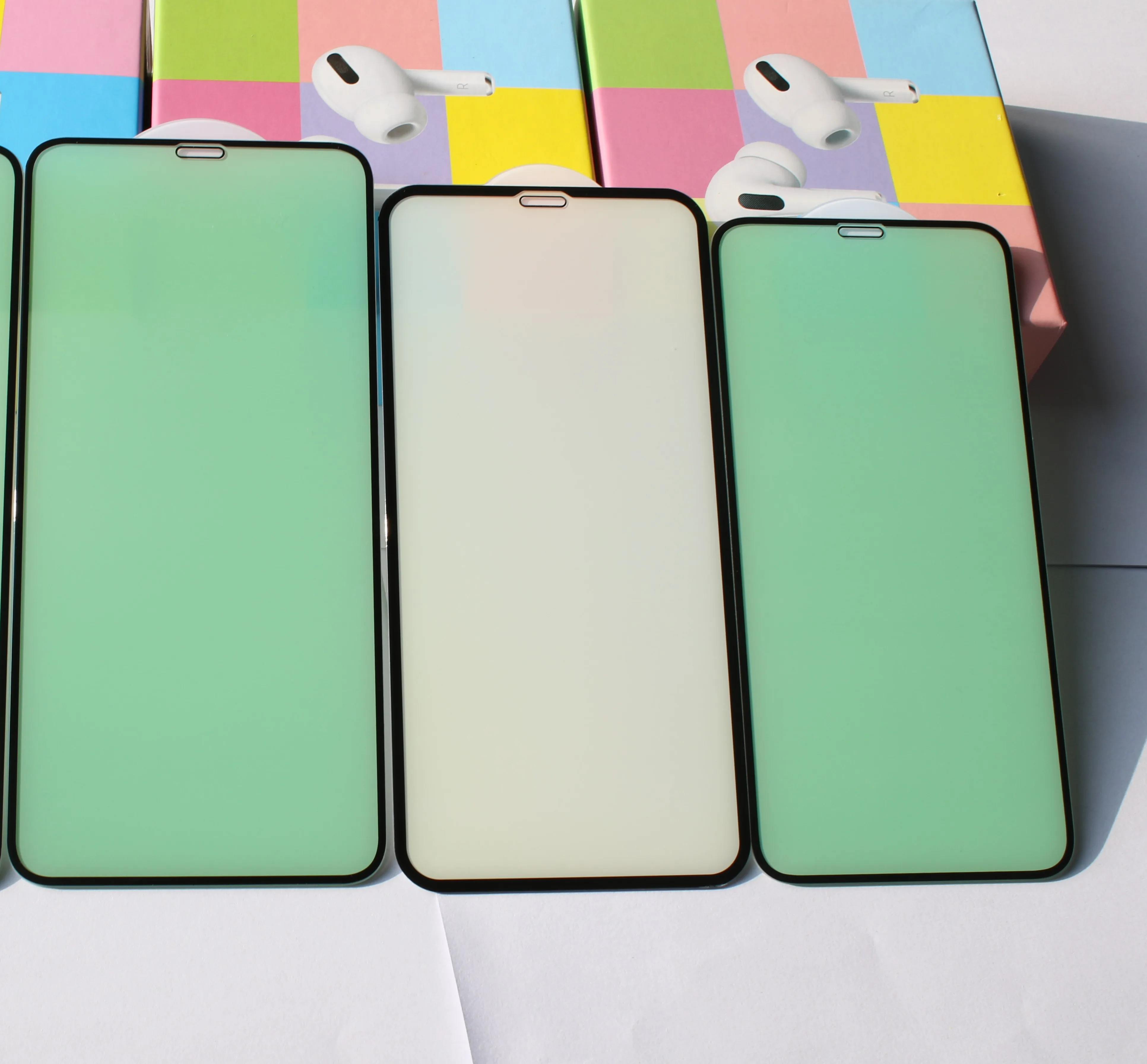 Full film 2.5D Green Light Tempered Glass Screen Protector for iPhone Anti Blue Ray Light Screen protector for iPhone 13 pro max