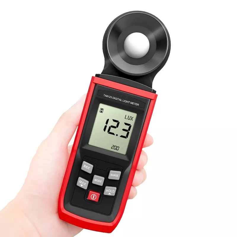 TA8123 High Precision 200000 Lux  Led Lux Lumen Meter Digital Light Meter Lux/FC Luminometer Photometer