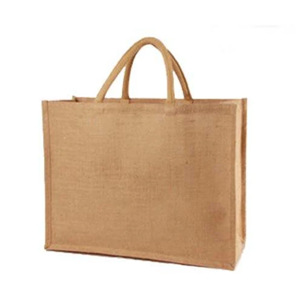 
Black handle jute bag custom print promotional 100% cotton canvas tote bag wholesale 