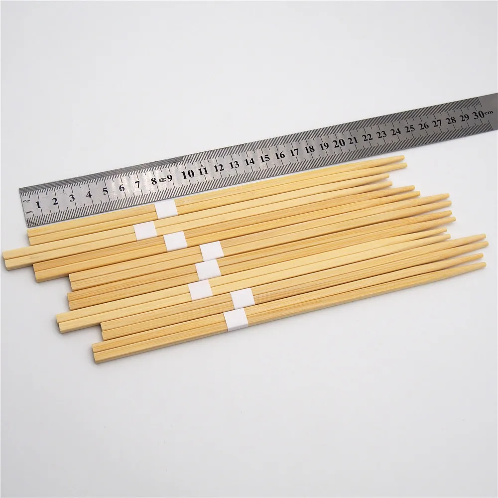 Bulk High Quality Disposable Korean Pe Packed Chinese Natural Mao Bamboo Clean Chopsticks With Customized Logo
