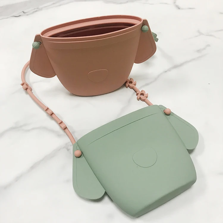 New Design Wholesale Toddler Kids Silicone Snack Storage Bag Silicone Container Bag With Zipper
