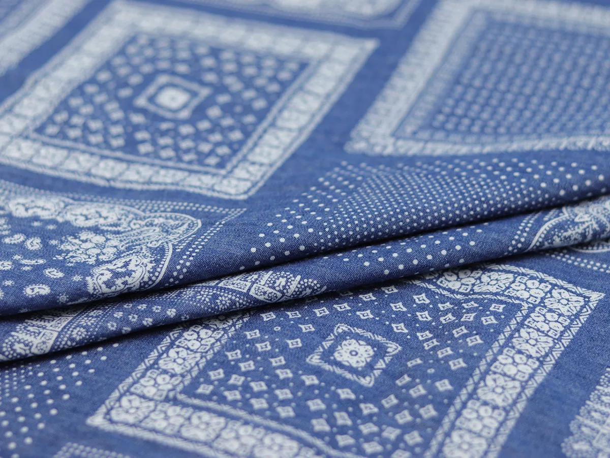 Оптовая продажа 100% хлопок 32s синяя мягкая 4 5 унции промытая джинсовая ткань с принтом для рубашек джинсов юбки лета производитель текстиля