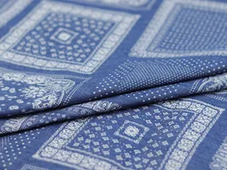 Оптовая продажа, 100% хлопок, 32s, синяя мягкая 4,5 унции, промытая джинсовая ткань с принтом для рубашек, джинсов, юбки для лета, производитель текстиля