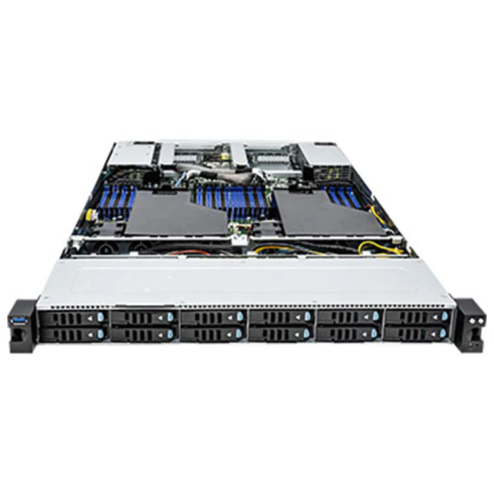 Стойка ASRock earebone 1U12E-EGS2 1U12E-GENOA2L2T 12 Hot-swap 2 5 NVMe дисковые отсеки поддерживает DDR5 RDIMM RDIMM-3DS
