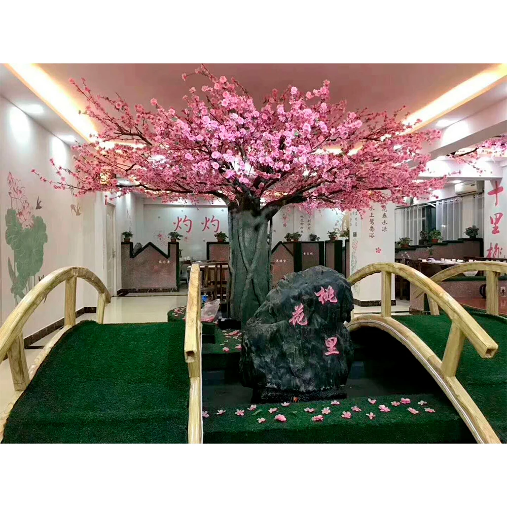 Популярный дизайн стиль почти природа искусственное дерево Свадебный декор большие персиковые деревья декоративное для садового отеля