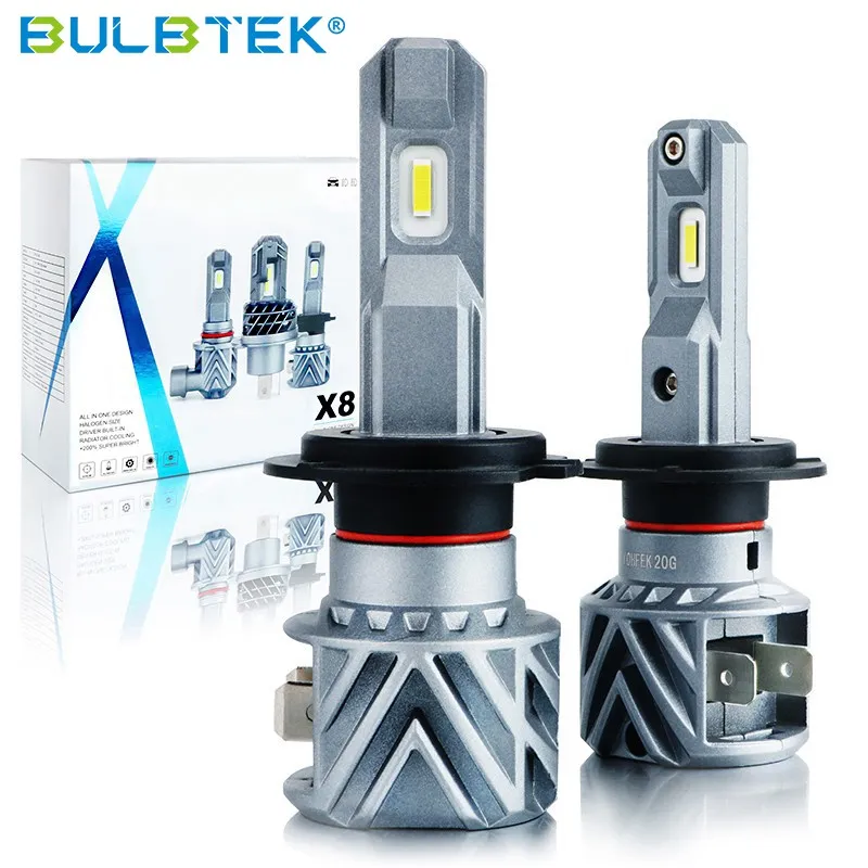 BULBTEK X8 H7 led Headlight Driver built in led headlight h7 led headlight