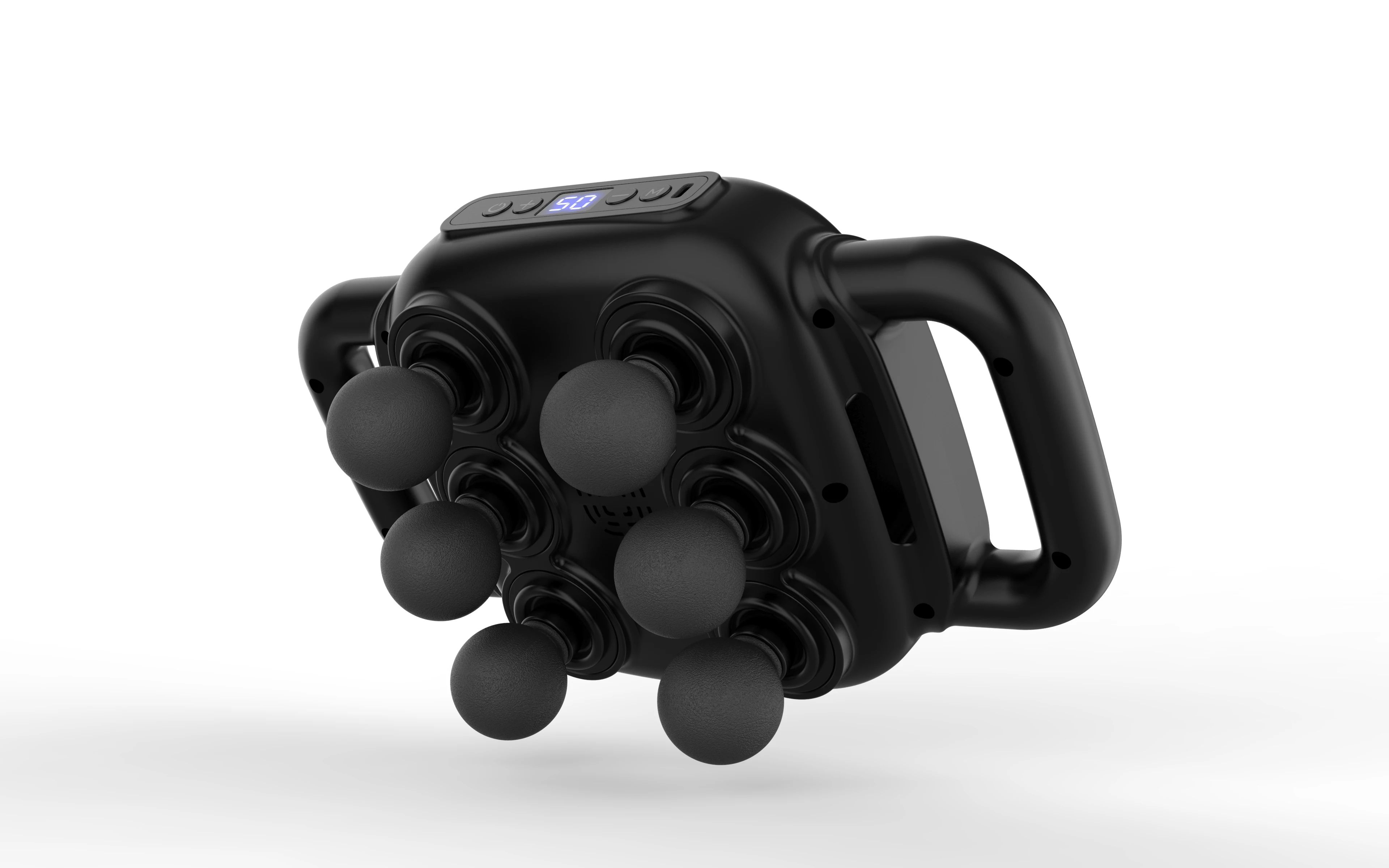 6 Head Massage Gun for Pain Relief Deep Tissue Adjustable 8 Modes Back Massager