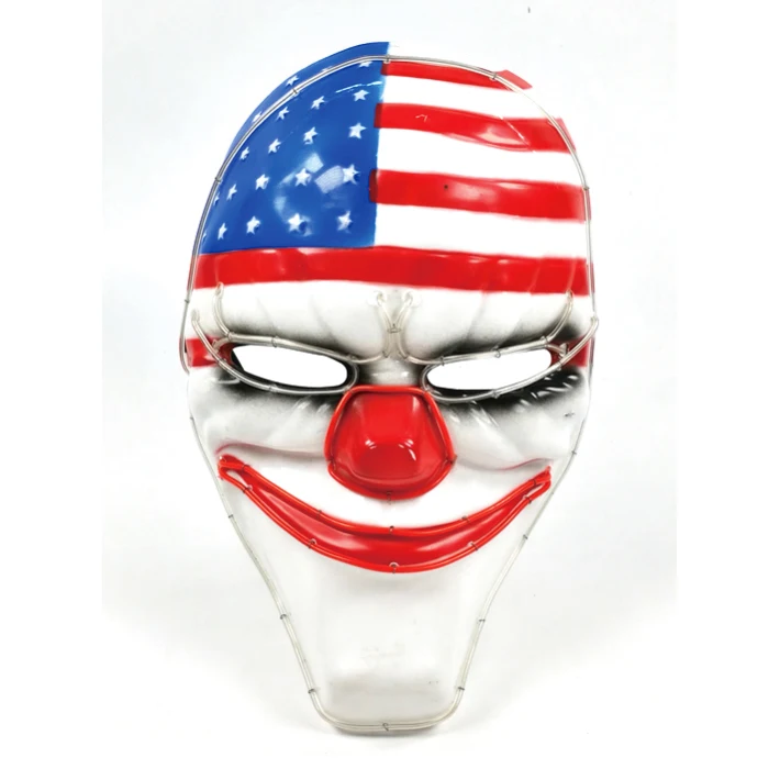 LED Halloween Mask Cold Glowing Mask Light up Mask Luminous Facepiece Props Gifts Festival Costume Masquerade Parties