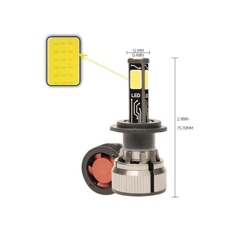 Super Bright High Power 12v 24v 60W premium LED car Headlight bulb H1 H3 H4 H7 H11 9005 9006 hi lo beam auto led parts