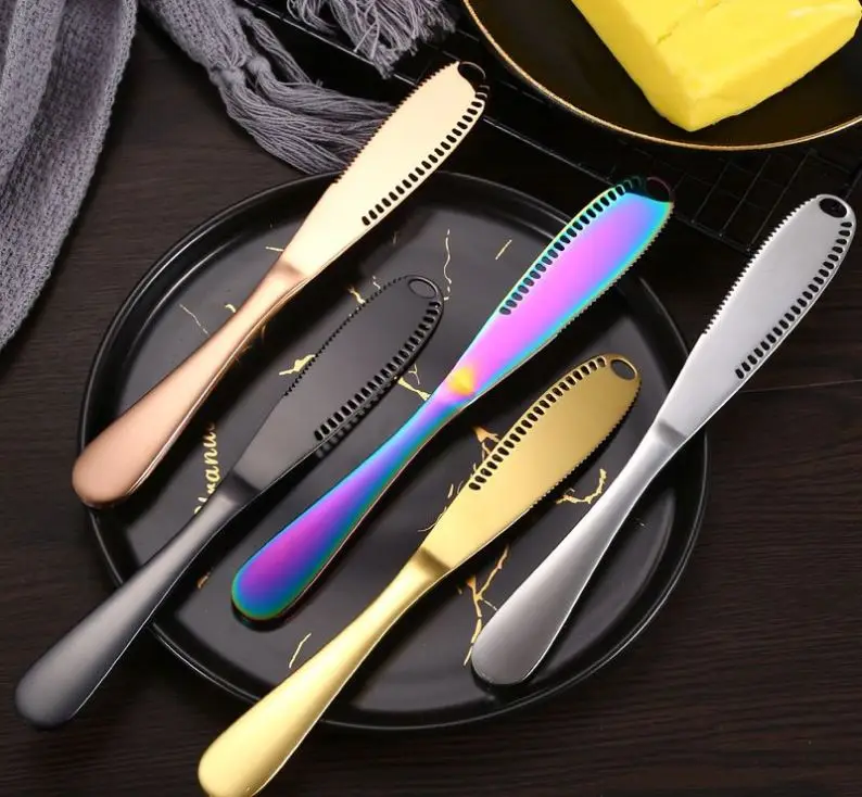 Amazon hot style 430 stainless steel butter knife butter knife jam knife  cheese spatula cross-border products