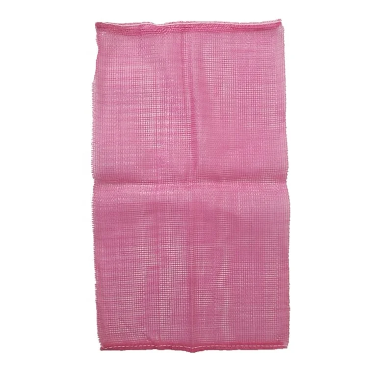 Agriculture Leno mesh bag recyclable PP drawstring mesh bags for onions potatoes vegetables carrot cabbage pepper orange lime