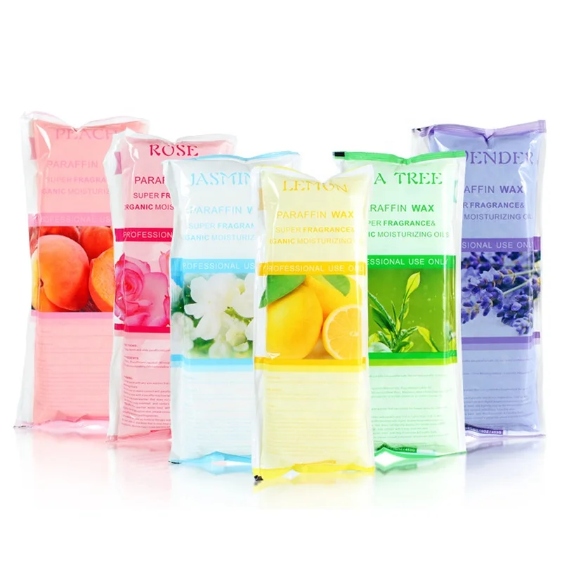 6 Scents Hand Care Paraffin Wax 450g Skin Care Wax Natural Paraffin Hand Foot Wax Block for Skin Moisturizing