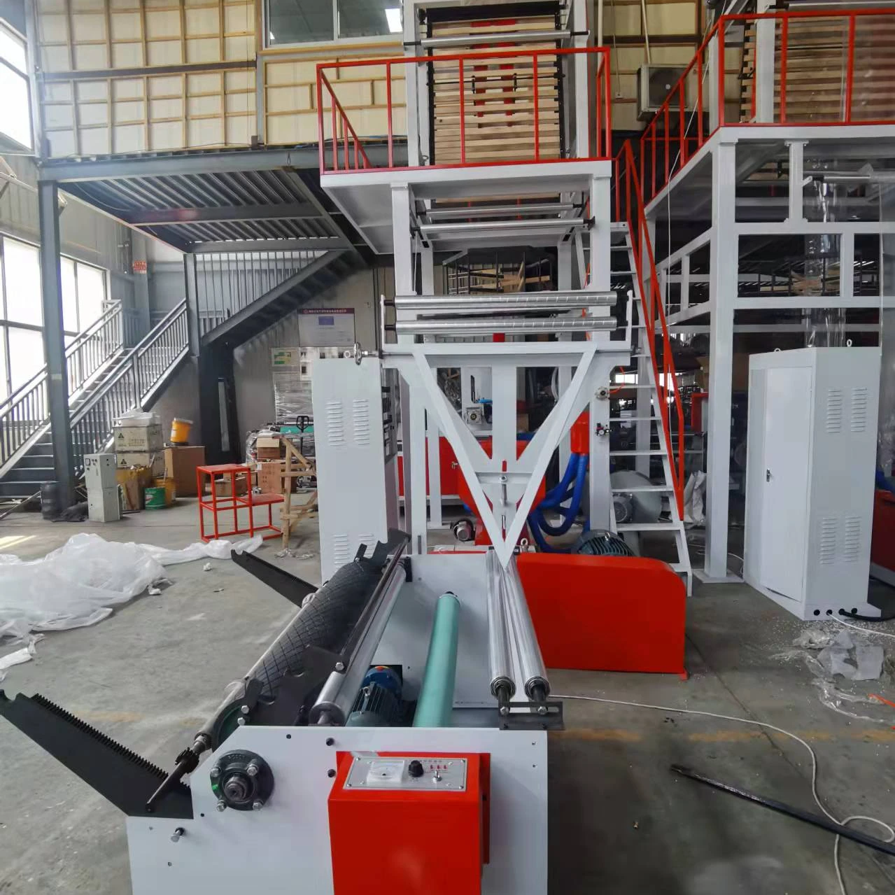 Garbage Bag Plastic Rolling Bag  Plastic Film Blowing Machine