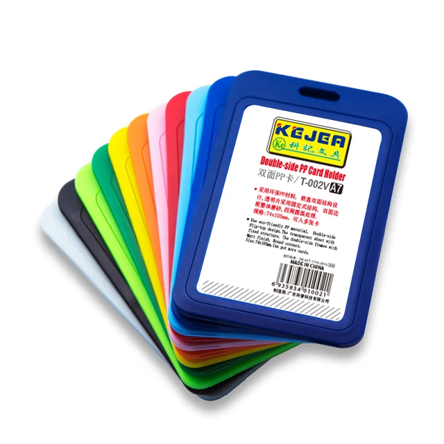 Hard Plastic Flip-up ID Card Name Holder ID Holder For Lanyards Badge Reel Clip For Work Key Card Gift Card Holder
