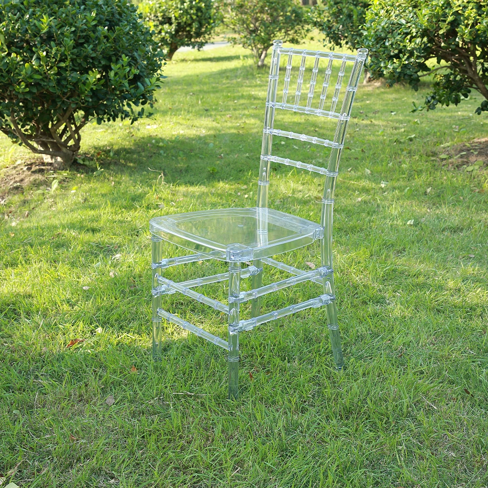 Wholesale transparent resin napoleon Chiavari Chairs wedding chair chavari party tiffany chivari chair clear acrylic hotel