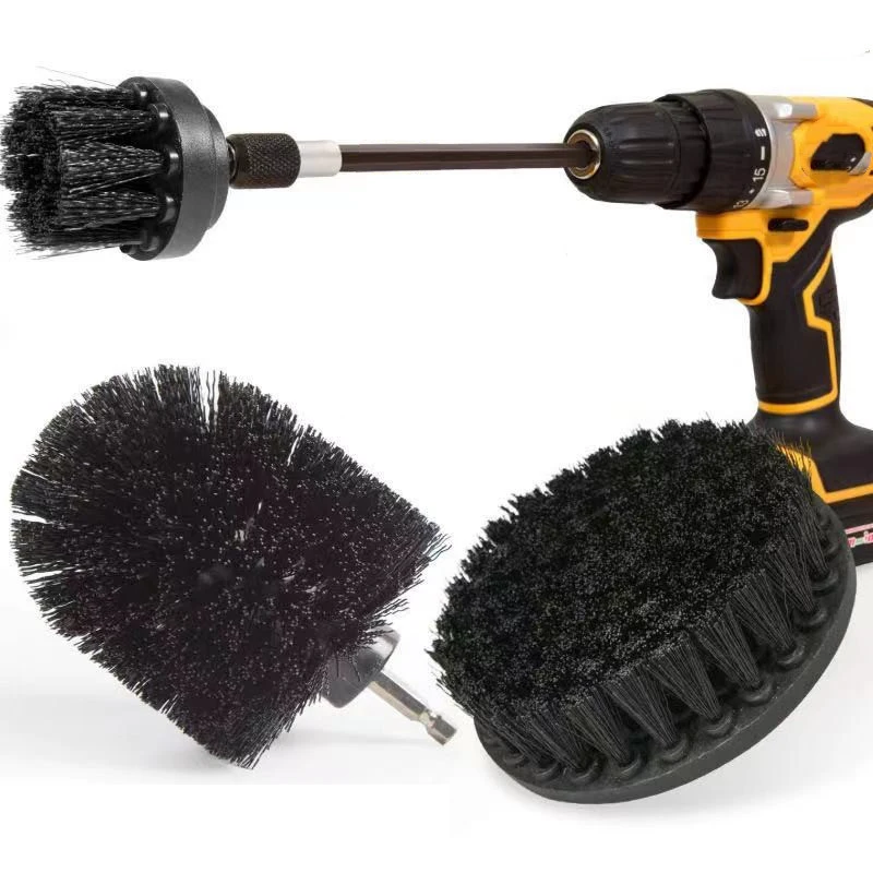 Power Scrubber Cleaning Brush Extended Long Attachment Set All Purpose Drill Scrub Brushes Kit Drill Brush for Grout Floor
