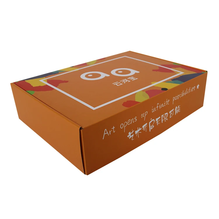 Small Design Packing Box Hard Packing Boxes Orange Mailer Box Making