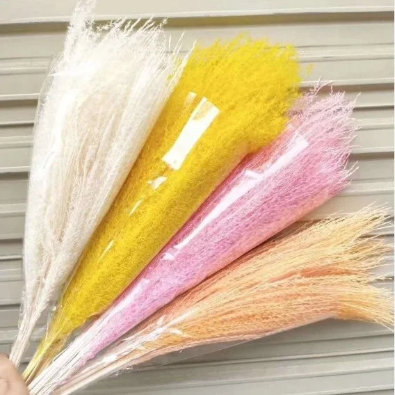
China factory cheap artificial flowers wholesale bermuda grass dried flower 
