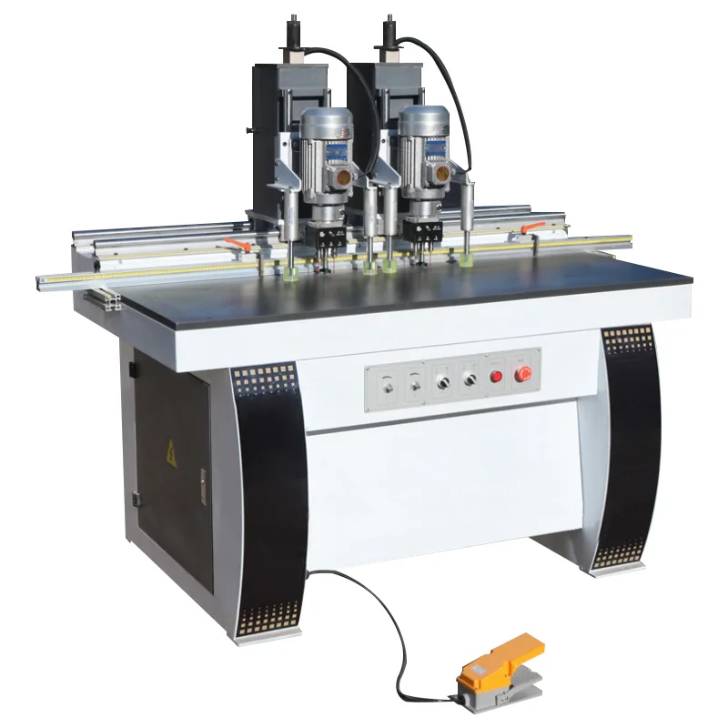 high quality double head wood door lock hole drilling machine double end boring cabinet making machine
