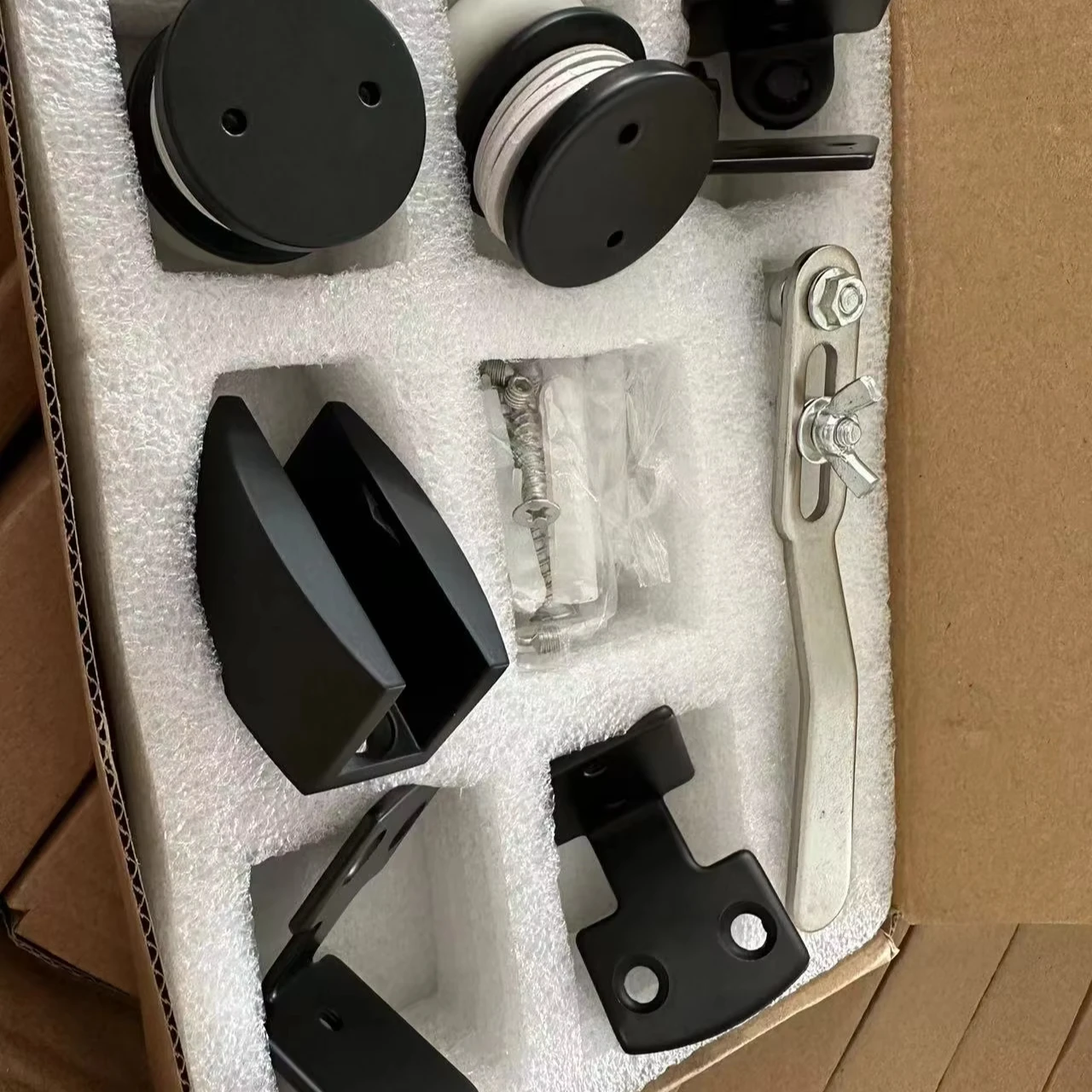 D & B 231 черный Простой DIY подвесной шкив дверной подвесной шкив