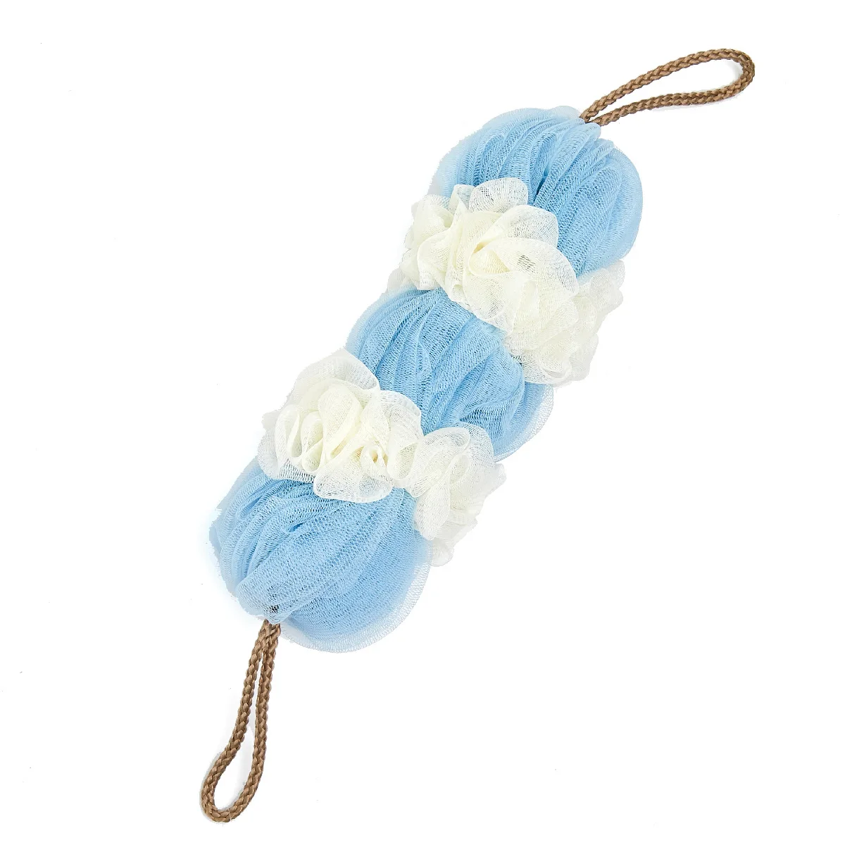 120g Skin Exfoliating Soft Shower Bouquet Loofah Strong Net Scrubbing Long Shower Sponge Bath Sponge