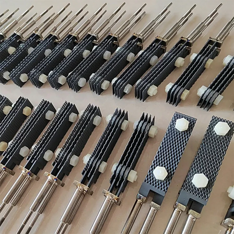 Gr5 Gr2 Wholesale Ruthenium-Iridium Coated Titanium Electrodes For Sodium Hypochlorite Generator 1Mm 2Mm Balls Machined Parts