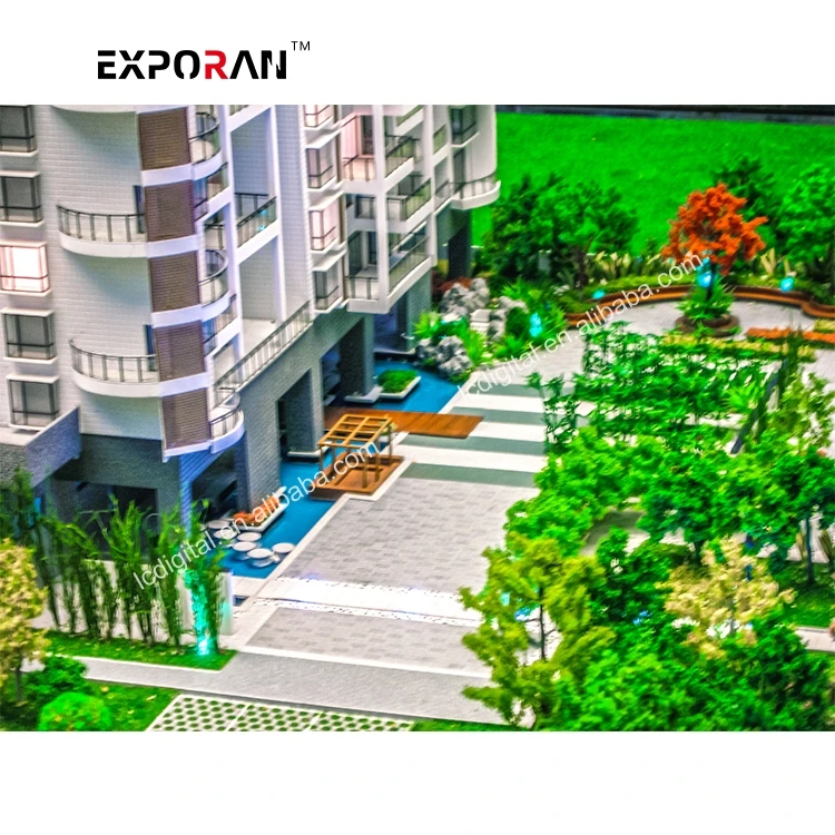 HO Scale Building Model Architects Model  Suitable For Real Estate gifts Development