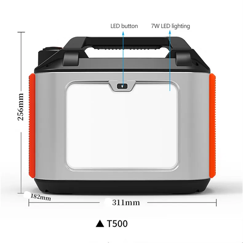 Raaya Energy Storage Power Station Battery Portable Power Bank Station 500W Outdoor Home Portable Power Station