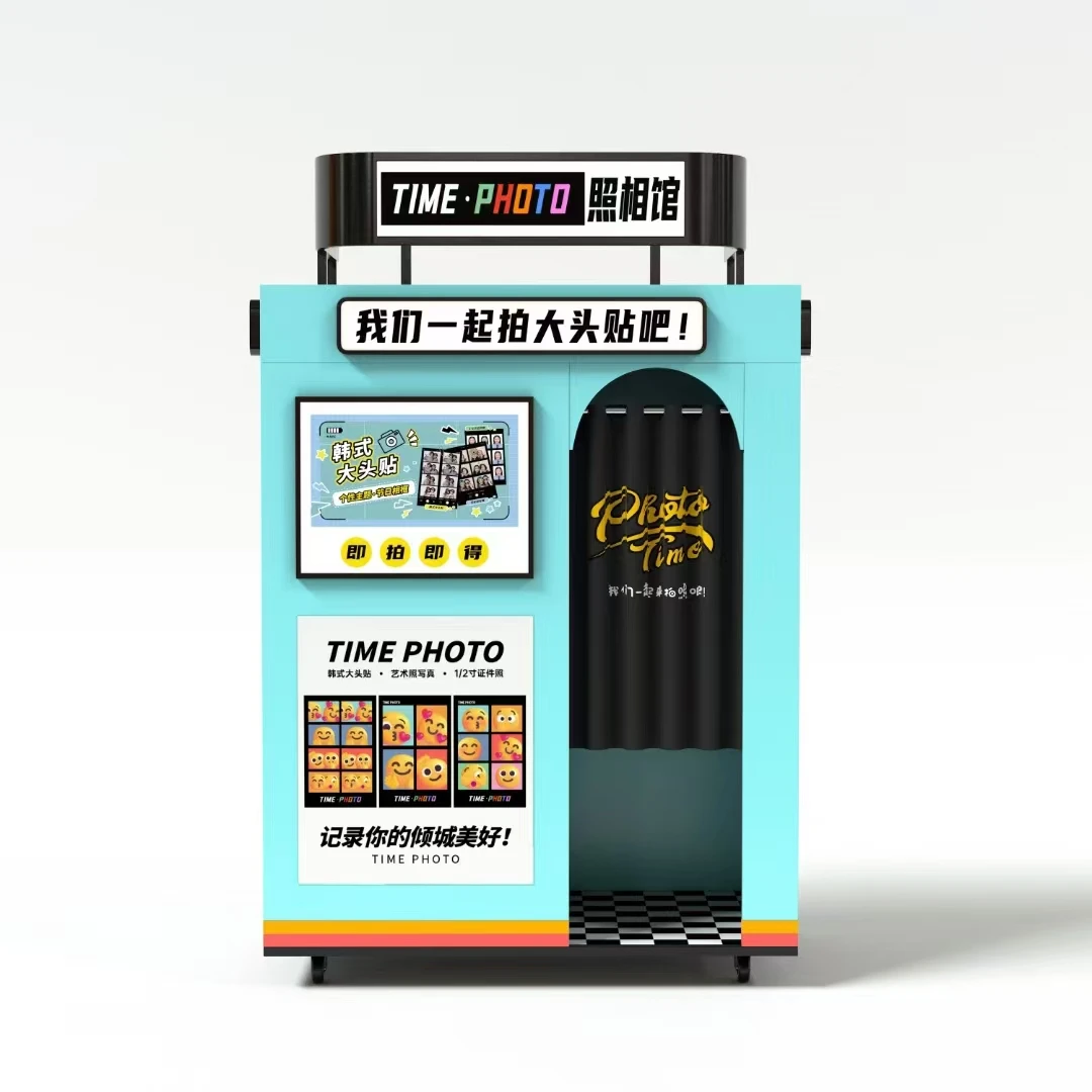 Malaysia Self-Service Instant Print Photo Booth Machine with Touch Screen Compatible with SLR Cameras iPads Mirror Magazine