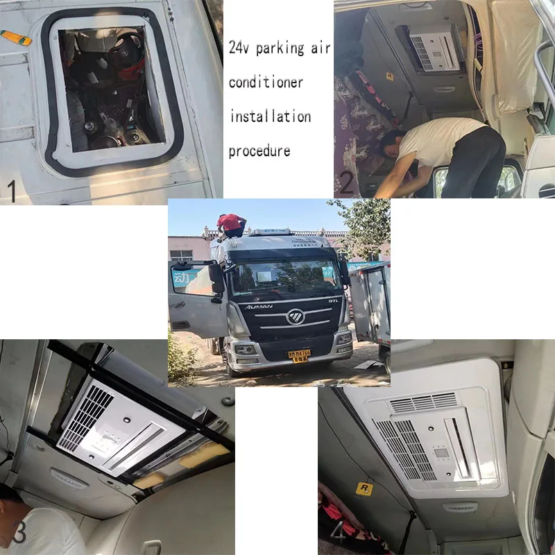 Factory Wholesale Price Parking Air Conditioner Cooler DC Variable Frequency 24V Small Air Conditioner for Camping RV Trucks