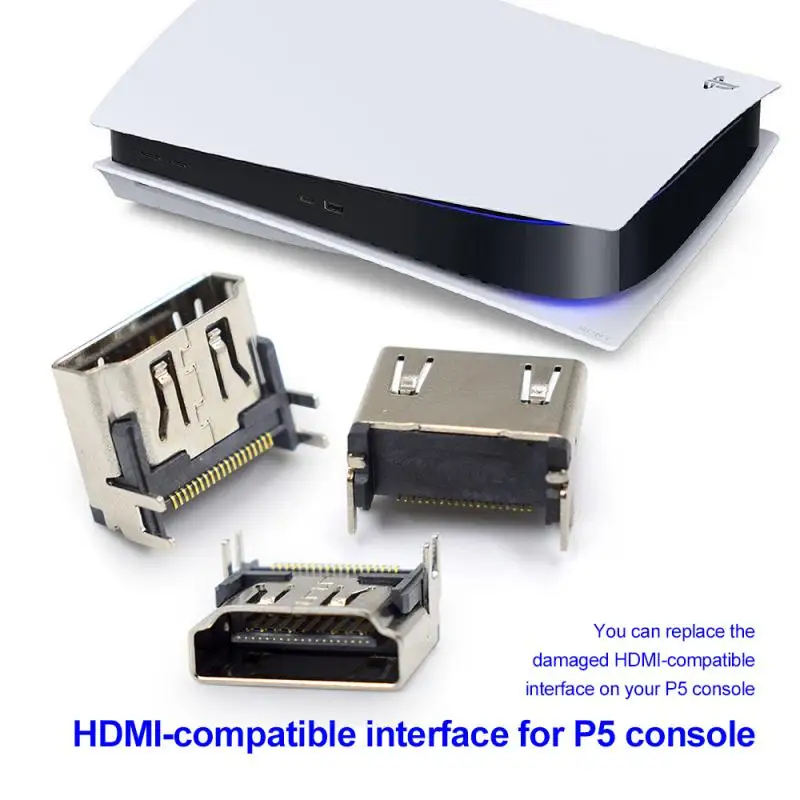 Для PS5 консоли 5-совместимый порт разъем Замена для hd-интерфейс hdmies