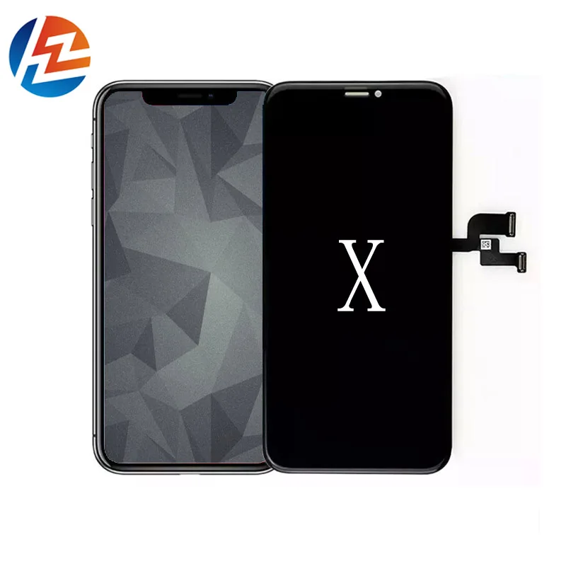 Заводской Черный Сменный ЖК-экран 5 8 дюйма для мобильного телефона Iphone X сменный с сенсорным дигитайзером в