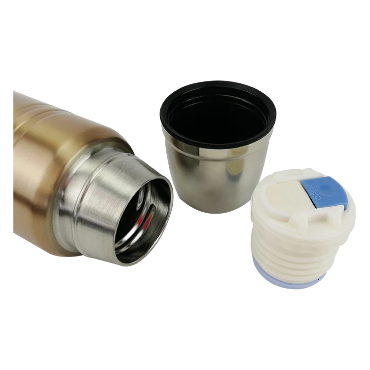 Design Eco Food Sealed Drinking Insulated Stainless Steel Bullet Shape Vacuum Flasks Straight Cup Everyday Water Bottle