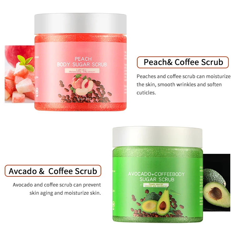Fruit Avocado Private Label Organic Natural Vegan Whitening Exfoliating Face Body