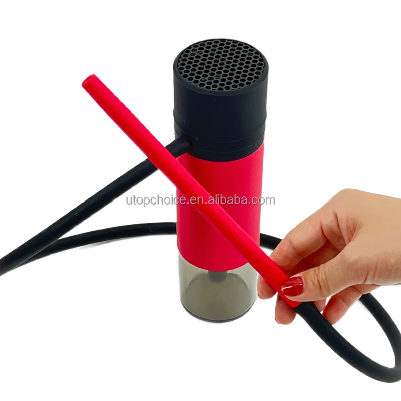 New design Mini Narguil Smoking Accessories Led Light Chicha portable hookah cup with straw  Acrylic Cup Set Shisha Hookah