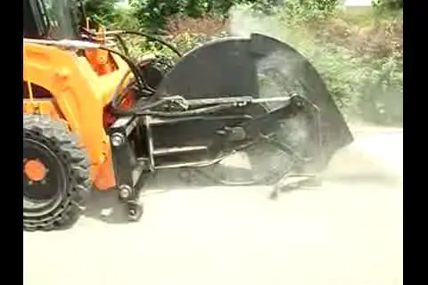 Disc trencher  disk trencher for skid steer loader  wheel trencher