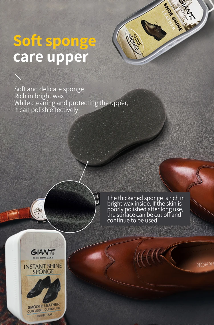 Shoe Care  products Instant Express Leather Boot & Shoe Shine Sponge  silicon shoe shine