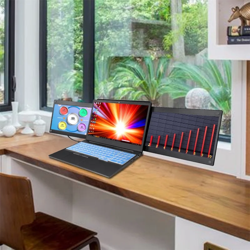 FHD 13.3inch  Portable Monitor Factory OEM Triple Portable Screen Extender 1080P Extendable Screen for Laptop