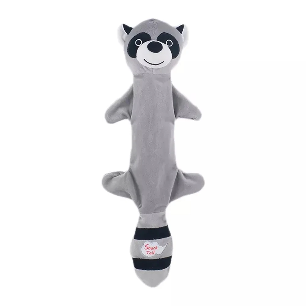 Custom Size Package Faux Fur Cute Animal Shaped Pet Dogs Chew Molar Plush toy Interactive Squeaky Pet Toy