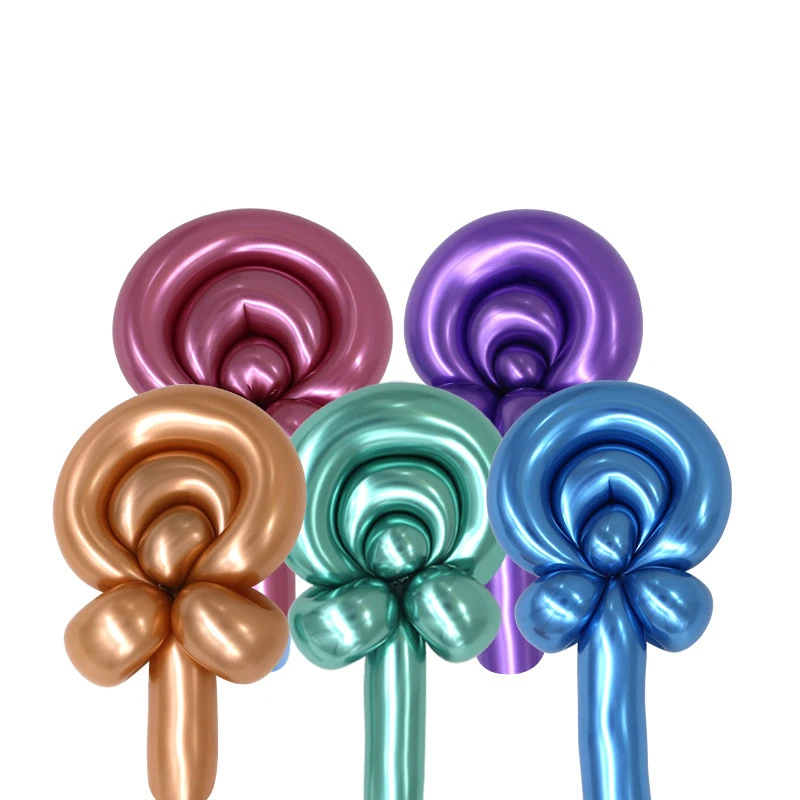 High Quality Metallic 260 Balloons Long Magic Woven Balloons Hundred Shape Kids Toys Wholesale