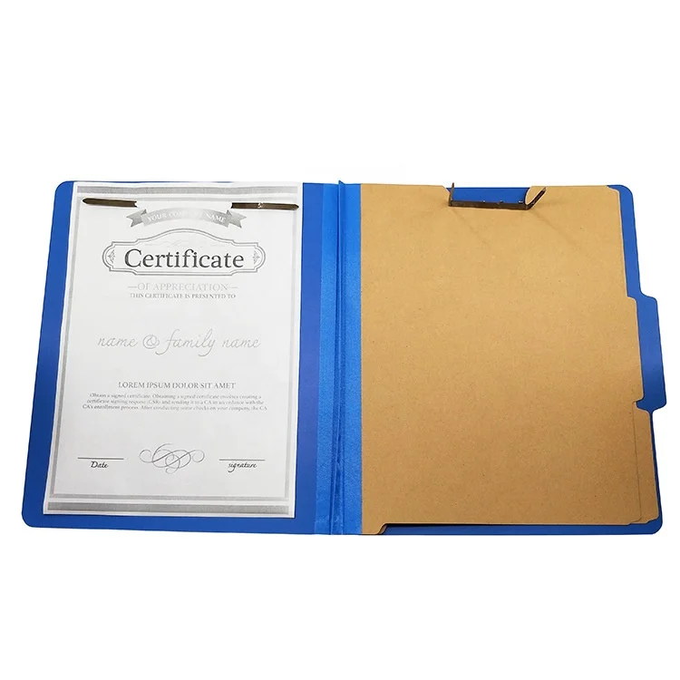 Basics Classification Folder with Fasteners Letter Size Cardboard File Folders